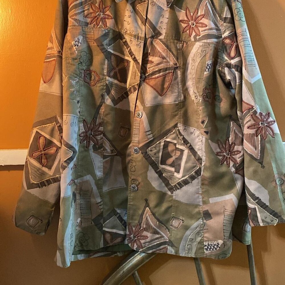 Unique Vintage Button Up Jacket - image 2
